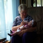 Grandma Fallick and Baby. Grandma Fallick and Baby.
